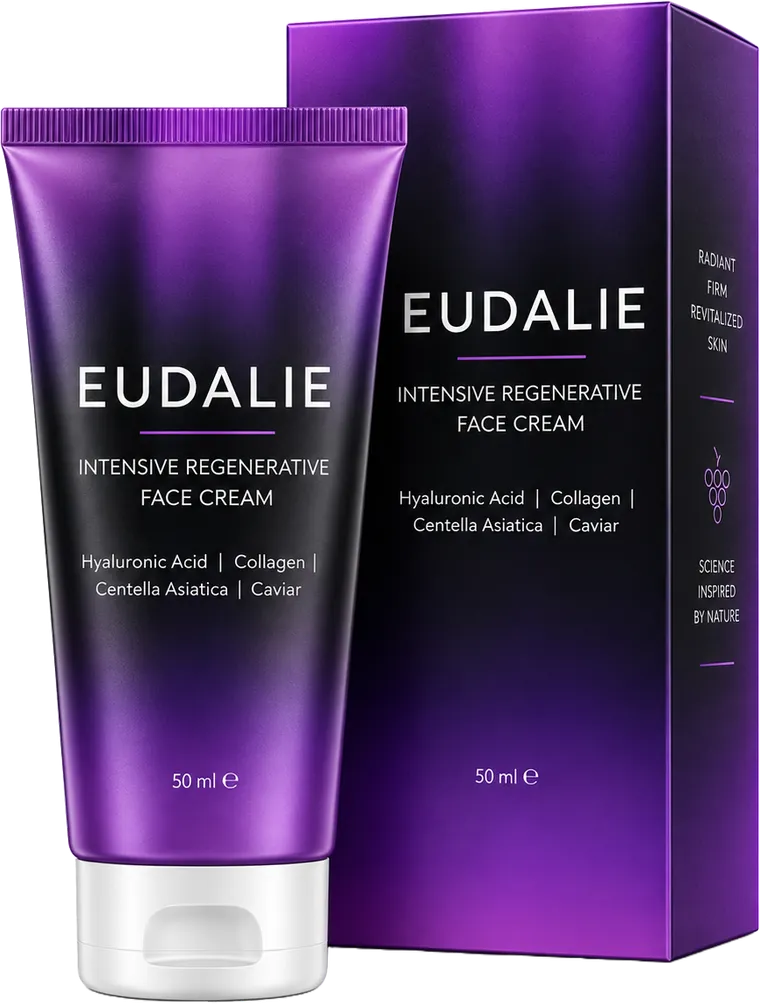 EUDALIE Face Cream — creme facial intensivo regenerador de 50 ml na embalagem original
